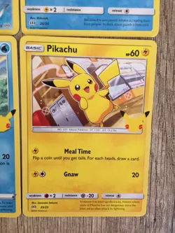 Pokemon 25th Anniversary - McDonalds NON-Holo FULL SET of Promo Cards 2021 - Image 2