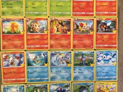 Pokemon 25th Anniversary - McDonalds NON-Holo FULL SET of Promo Cards 2021 - Image 4