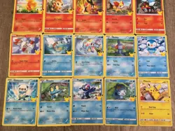 Pokemon 25th Anniversary - McDonalds NON-Holo FULL SET of Promo Cards 2021 - Image 5