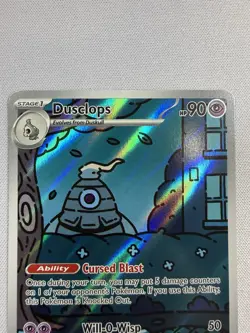 Pokemon Dusclops 069/064 Sv: Shrouded Fable Illustration Rare Holo NM - Image 3