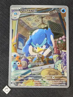 Quaxwell 207/193 - Paldea Evolved Illustration Rare Pokemon TCG NM - Image 1