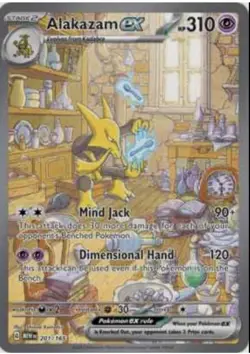 Pokemon Alakazam ex – 201/165 – SV Scarlet & Violet 151 – Near Mint - Image 1