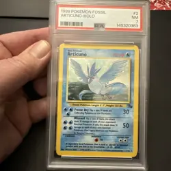 Articuno 2/62 Fossil Holo 1999 Pokemon PSA 7 - Image 1