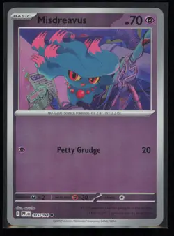 Misdreavus 035/094 Pokemon Phantasmal Flames Common Near Mint Reverse Holo - Image 1