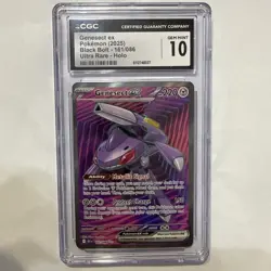 CGC 10 Pokemon TCG Genesect EX Black Bolt Holo Ultra Rare 161/086 - Image 1
