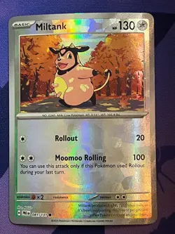 Pokemon Prismatic Evolutions Miltank Reverse Pokeball Holo 81/131 - Image 1