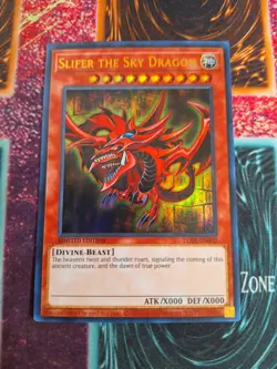 Yu-Gi-Oh! Slifer the Sky Dragon LC01-EN002 Limited Ultra Rare NM/LP - Image 1
