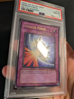 Yugioh Mirror Force MRD-138 Ultra Rare PSA 8 NM-MT OG 2002 USA! - Image 3