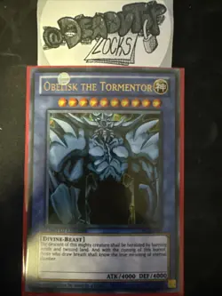 Yugioh Obelisk the Tormentor LC01-EN001 Ultra Rare Limited NM - Image 1