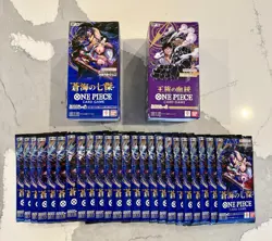 One Piece The Azure Sea's Seven & Royal Blood Booster Bundle w/ 24 Packs - Jap - Image 1