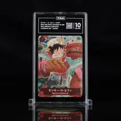 One Piece Japanese Monkey D. Luffy P-080 Mos Burger Promo TAG 10 - Image 1