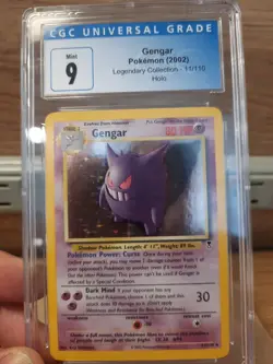 Gengar Legendary Collection Cgc 9 Mint 11/110 Pokemon 2002 Holo Cool Purple Card - Image 1