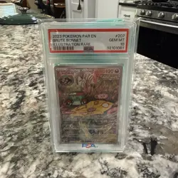 Brute Bonnet Illustration 207/182 Sv04: Paradox Rift Holo Card Near Mint PSA 10 - Image 3