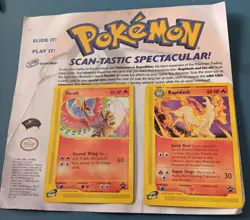 Pokemon Scan-Tastic Spectacular 2 card insert – Ho-Oh & Rapidash, Wiz of Coast - Image 1