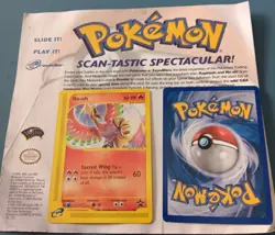 Pokemon Scan-Tastic Spectacular 2 card insert – Ho-Oh & Rapidash, Wiz of Coast - Image 2