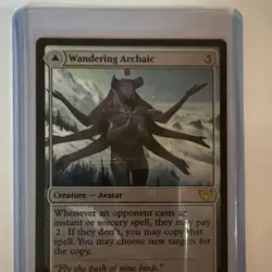 Magic: The Gathering Card Lot, 2 Creature, Sorcery, Wandering Archaic - Image 1