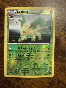 Pokemon Leafeon 6/108 Reverse Holo Dark Explorers Card MP - Image 1