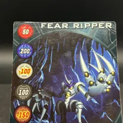 Fear Ripper HSP 200 BA070-CC-SM-B Character Gate Bakugan Battle Brawlers Card - Image 3