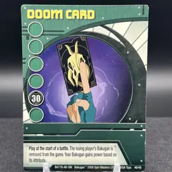 Doom Card 46/48 BA178-AB-SM Green Ability Bakugan Battle Brawlers Card - Image 1