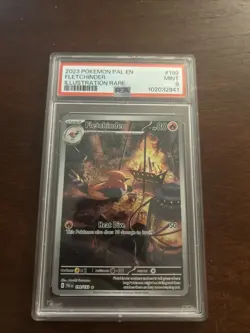 Fletchinder Illustration Rare Sv02 Paldea Evolved Card 199/193 Condition PSA 9 M - Image 1