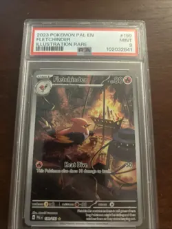 Fletchinder Illustration Rare Sv02 Paldea Evolved Card 199/193 Condition PSA 9 M - Image 2