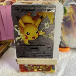 Pikachu V — Silver Foil Pokemon Card Fan Art Card - Image 2