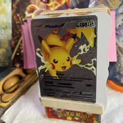 Pikachu V — Silver Foil Pokemon Card Fan Art Card - Image 4