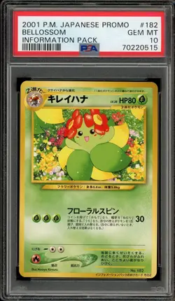 Pokemon Card Bellossom No. 182 Information Pack Promo PSA 10 GEM MINT - Image 1