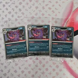 Pokemon Gengar GameStop Promo Holo Card Lot (3) 050/088 English - Image 1