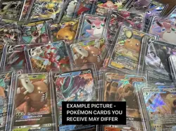 Pokemon Card Lot 100 Cards- Com/Unc (7 rev holos) + TWO Bonus Full Art V/Vmax/GX - Image 5