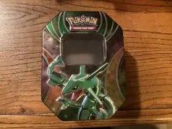 Pokemon 2016 Rayquaza EX Powers Beyond Collectors Tin Only No Cards - Image 1