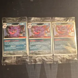 Gengar GameStop Promo Pokemon TCG 3 Sealed Cards English 085/189 - Image 1