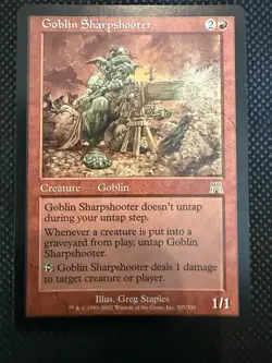 Goblin Sharpshooter Onslaught Magic the Gathering Rare Red Goblin MtG - Image 1