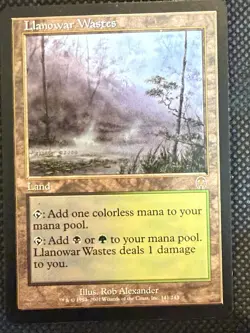 Llanowar Wastes MTG Rare Land Magic the Gathering Apocalypse - Image 1