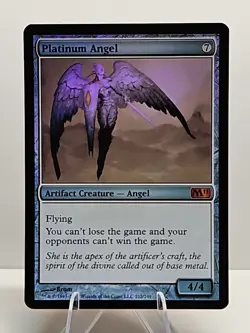 MTG- Platinum Angel - M11 FOIL Magic The Gathering - LP - Image 1