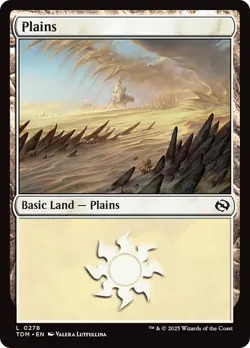 Plains TDM Tarkir Dragonstorm MTG 278 BASIC LAND M/NM - Image 1