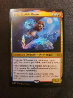 Bria , Riptide Rogue Foil Bloomburrow 379 NM Otter Magic The Gathering MTG Tcg - Image 1