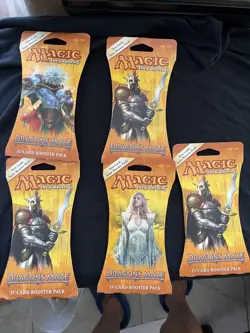 Magic the Gathering Dragon's Maze booster pack X5 Factory Sealed - Image 1