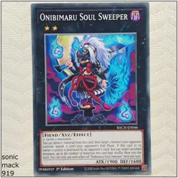Onibimaru Soul Sweeper - BACH-EN046 - Common 1st Edition Yugioh - Image 1