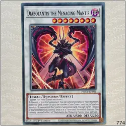 Diabolantis the Menacing Mantis - PHHY-EN083 - Common 1st Edition Yugioh - Image 1