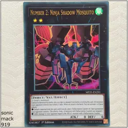 Number 2: Ninja Shadow Mosquito - MP25-EN291 - Ultra Rare 1st Edition Yugioh - Image 1