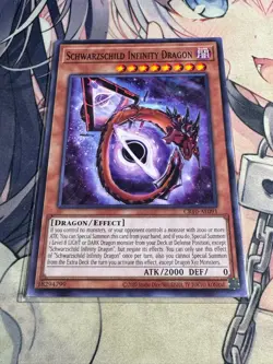Yugioh Asian English CR10-AE091 Schwarzschild Infinity Dragon x3 playset Common - Image 2