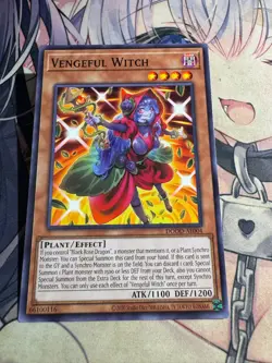UNCENSORED ART Vengeful Witch DOOD-AE004 Common YUGIOH Asian-English - Image 1