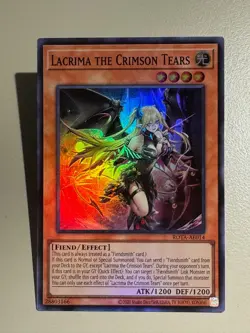 UNCENSORED ART Lacrima the Crimson Tears - SUPER RARE - YUGIOH - Asian-English - Image 1