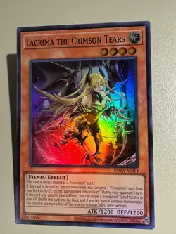 UNCENSORED ART Lacrima the Crimson Tears - SUPER RARE - YUGIOH - Asian-English - Image 2