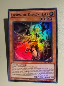 UNCENSORED ART Lacrima the Crimson Tears - SUPER RARE - YUGIOH - Asian-English - Image 3