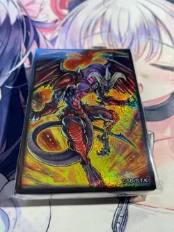 YuGiOh 5D’s Red Dragon Archfiend Card Sleeve protector 70 PC + Field Center Card - Image 2
