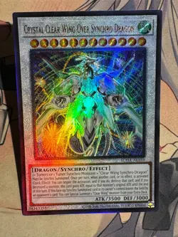 YuGiOh Asian English SUDA-AE039 Crystal Clear Wing Over Synchro Dragon Ultimate - Image 1