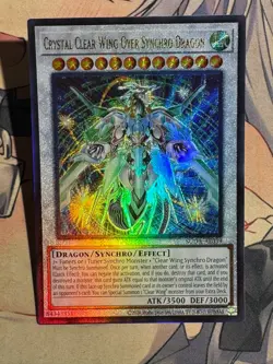 YuGiOh Asian English SUDA-AE039 Crystal Clear Wing Over Synchro Dragon Ultimate - Image 3