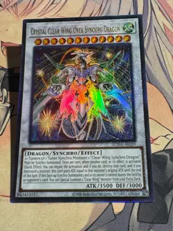 YuGiOh Asian English SUDA-AE039 Crystal Clear Wing Over Synchro Dragon Ultimate - Image 4